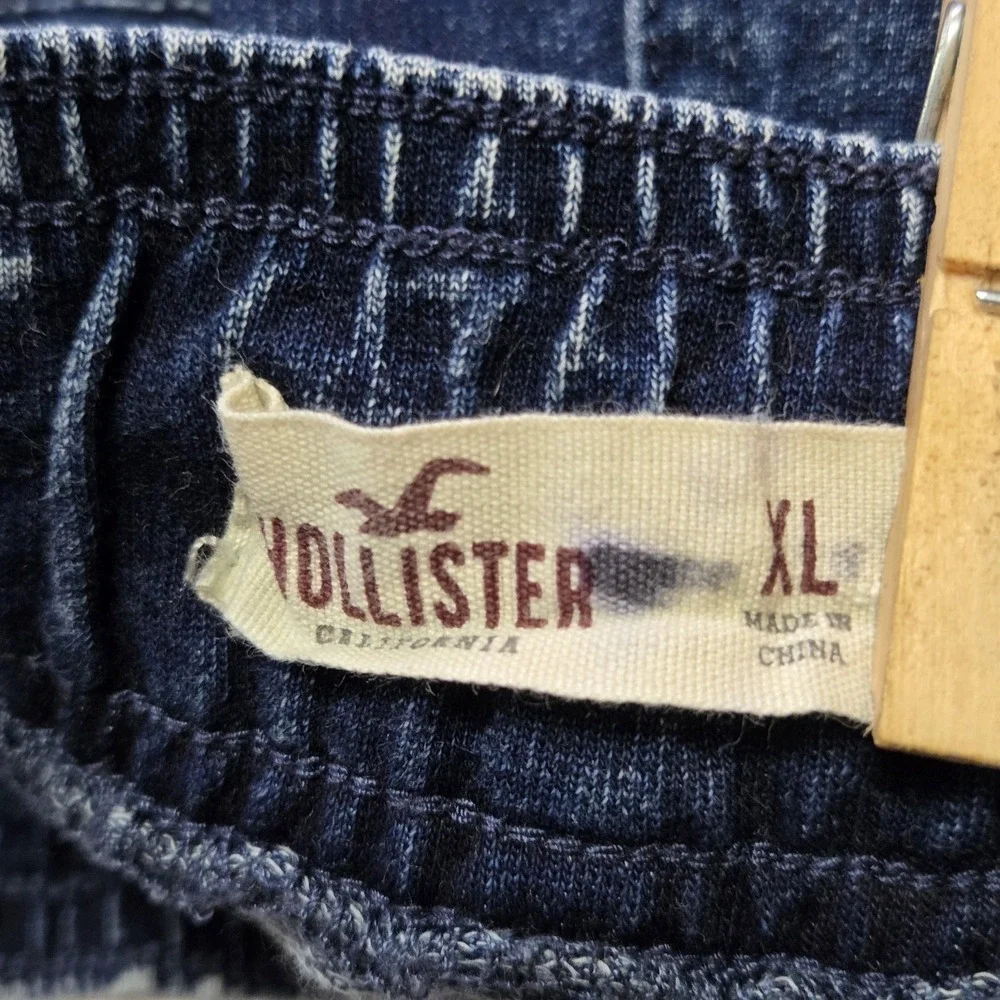 Hollister Women XL Pull-on Denim Joggers Retro Streetwear Athleisure Comfort y2k